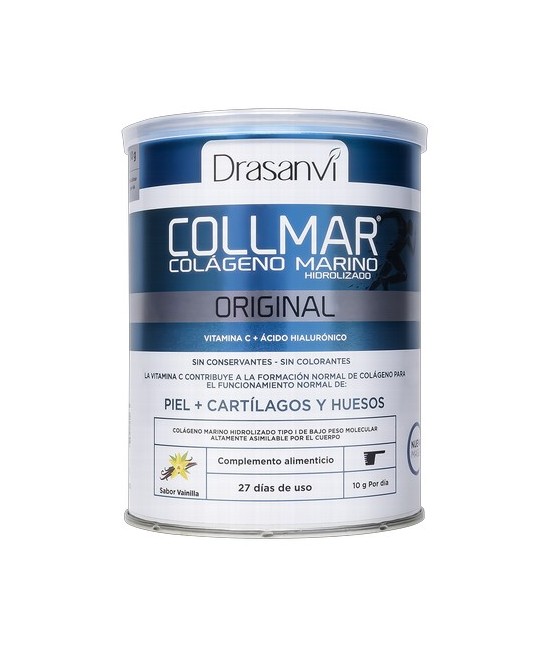 Collmar®  está elaborado con auténtico Colágeno Marino Hidolizado, procedente de peces, y sometido a un proceso de hidrólisis.D