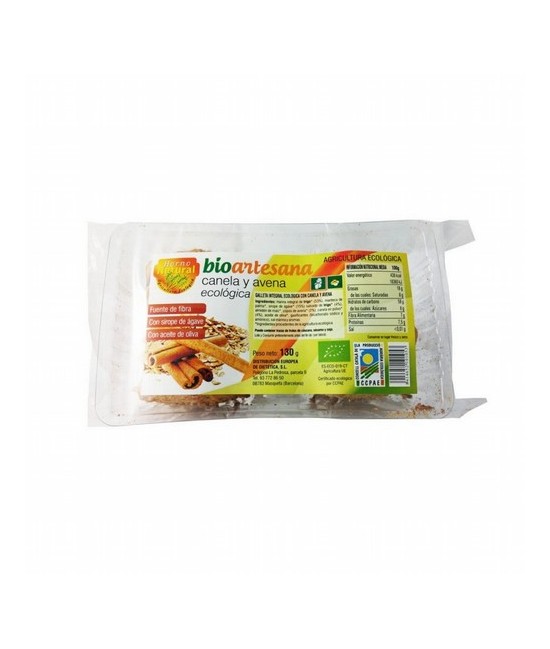 CA.GALLETA AVENA CANELA BIOARTESANA 130 GR