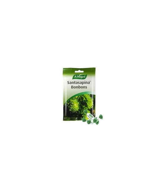 Santasapina® Bonbons caramelos refrescantes con extractos de yemas de abeto.
Composición:
1 bonbon de 5,2 g contiene:
Ingred