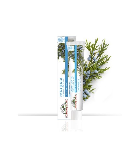 100% NATURAL ECO BIO COSMETIC ICEA.
La crema dental de Corpore Sano Protección Total está elaborada a base de ingredientes n