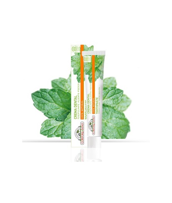100% NATURAL ECO BIO COSMETIC ICEA.
La crema dental Purificante aliento fresco de Corpore Sano está elaborada a base de ingr