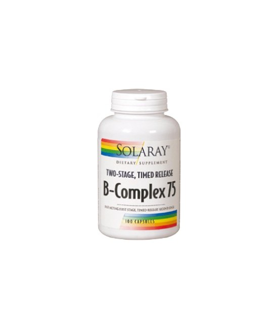 

B Complex 75 - 100 cáp. Acción Retard.

Descripción
B-complex 75, cápsulas de acción retardada en dos etapas. En la prim