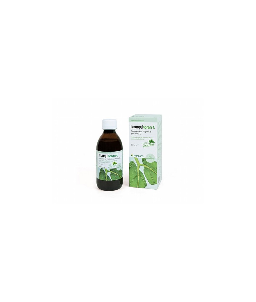 Bronquitoran C
Producto ideal con una sola toma diaria, a base de extractos acuosos de plantas aromáticas y vitamina C
250 ml