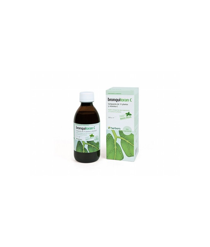 Bronquitoran C
Producto ideal con una sola toma diaria, a base de extractos acuosos de plantas aromáticas y vitamina C
250 ml