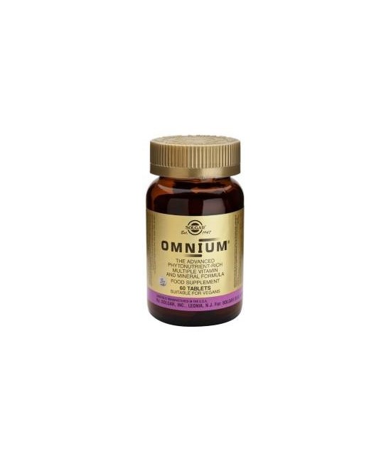Omnium® Comprimidos
Fórmula avanzada de fitonutrientes rica en multivitaminas y mineral
APTO PARA VEGANOS · SOY FROM NATURE
