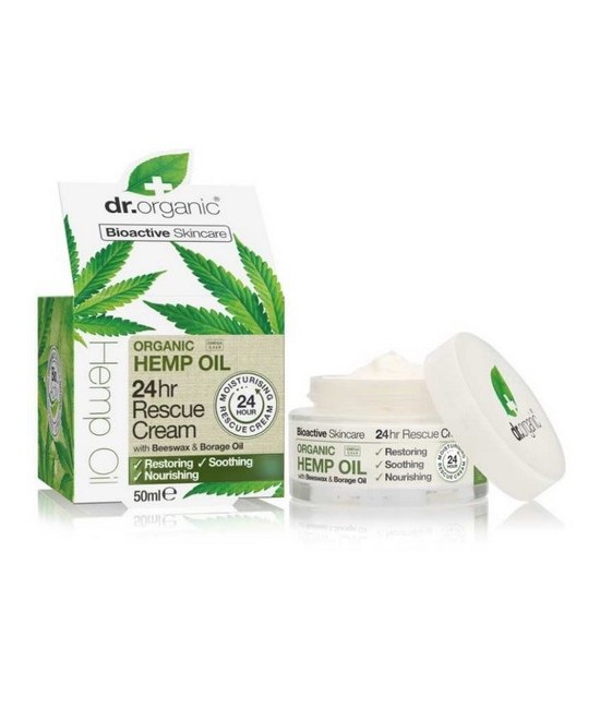 Hemp oil 24 hr rescue cream
El aceite de cáñamo orgánico, es rico en ácidos grasos esenciales y Omega 3, 6 y
9, esenciales pa