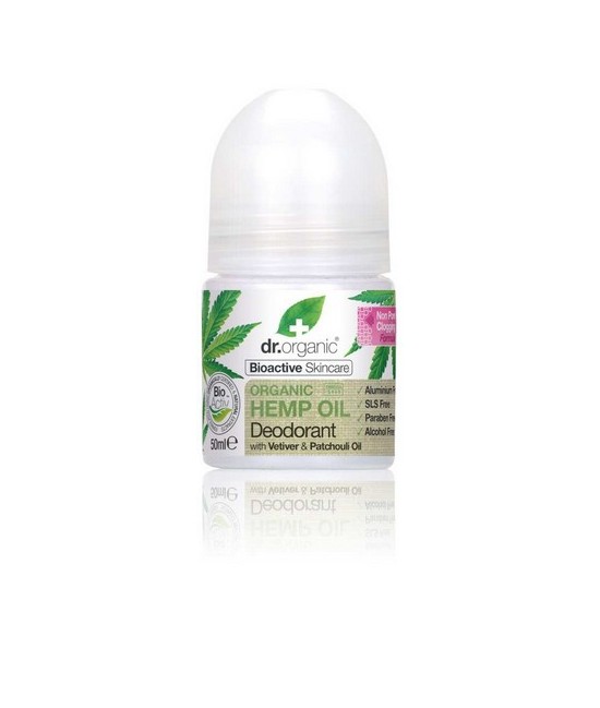 Hemp Oil Deodorant
Un desodorante en crema líquida en roll-on, suave y muy eficaz, que
proporciona beneficios de cuidado de l