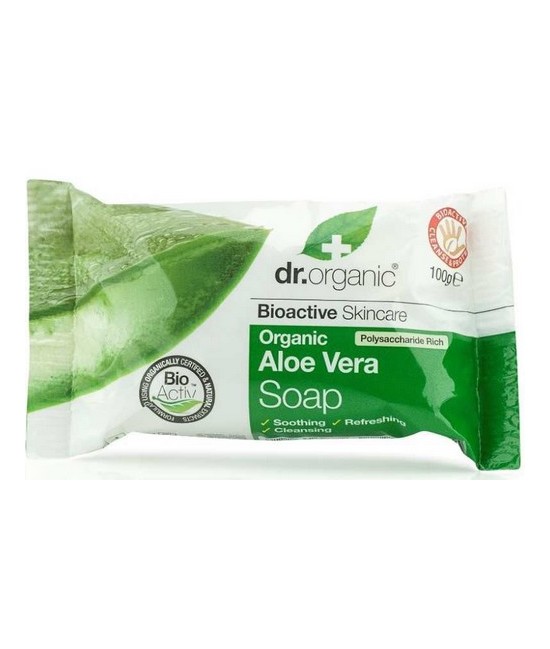 Aloe Vera Soap
Una pastilla de jabón orgánico hidratante basada en Aloe Vera
orgánico y enriquecido con Romero. Gracias a sus