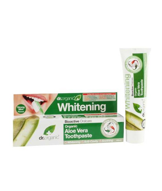 Aloe Vera Toothpaste
Esta pasta de dientes de triple acción, está formulada con
Aloe Vera orgánica, sílice, musgo islandés, c