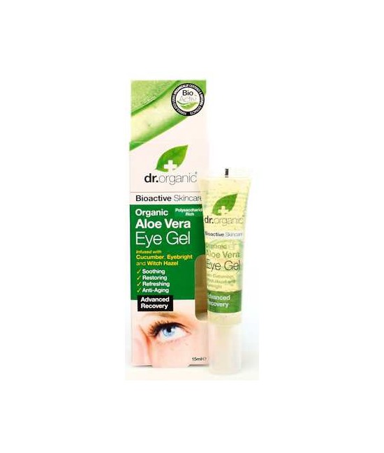 Aloe Vera Eye Gel
Este gel orgánico de Aloe Vera es muy rico en
nutrientes, enzimas, polisacáridos, tiene potentes
propiedad