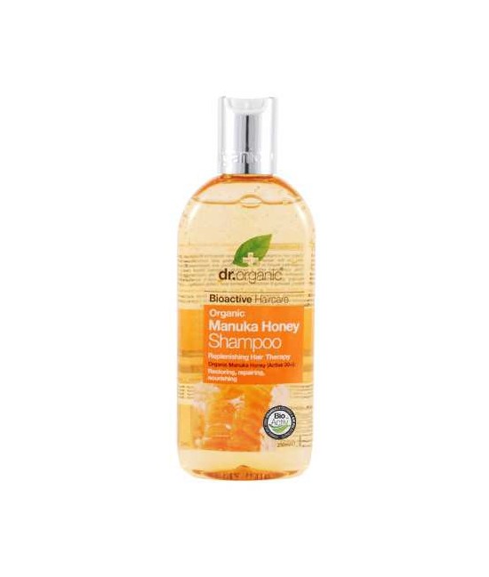 Manuka Honey Shampoo
Un champú restaurador y protector formulado con Miel de
Manuka Orgánica y Aloe Vera. Este hidratante cha