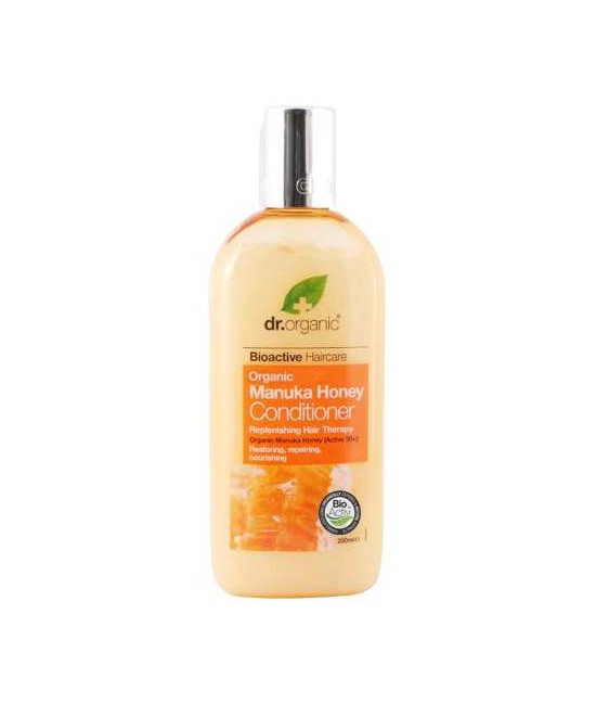 Manuka Honey Conditioner
Un acondicionador adecuado para todo tipo de cabello
formulado con miel orgánica Manuka, Aloe Vera, 