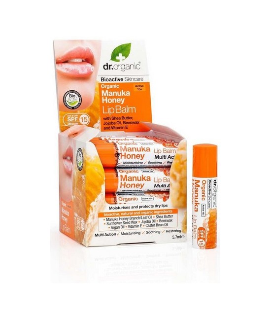 Manuka Lip Balm
Bálsamo labial natural que utiliza las inigualables
propiedades reparadoras de la miel de Manuka Orgánica
pa