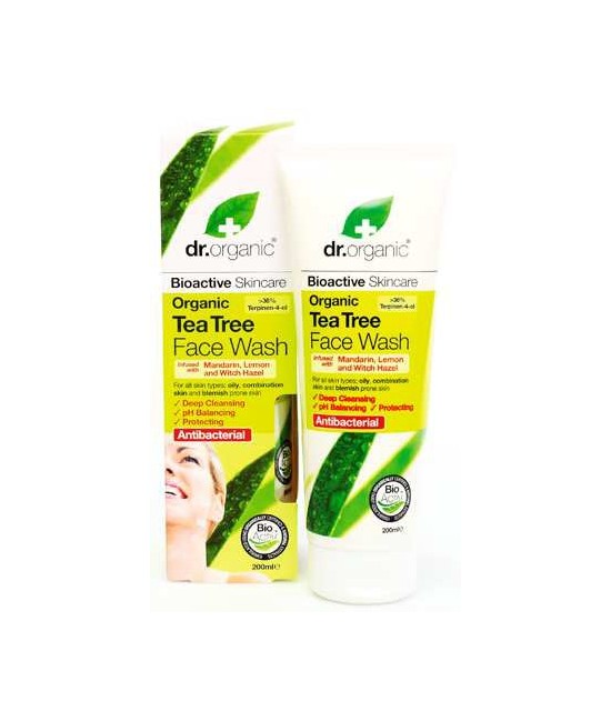Tea Tree Face Wash
Gel facial de árbol de té es un limpiador facial suave pero
profundamente penetrante, formulado con una me