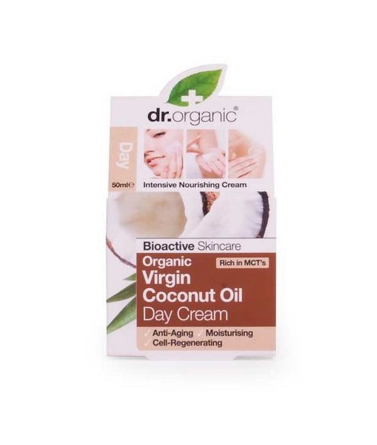 Virgin Coconut Oil Day Cream
Crema nutritiva e intensiva con una textura ligera y ultra absorbente.
Esta crema de día orgánic