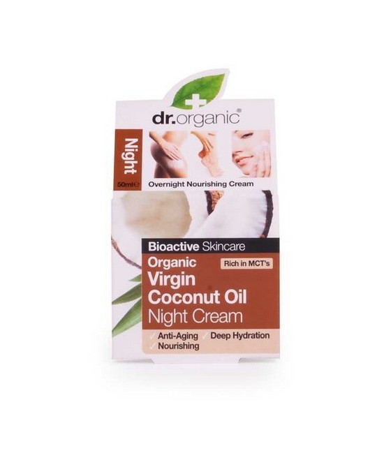 Virgin Coconut Oil Night Cream
Crema de rescate hidratante de noche con aceite de coco virgin
orgánico. Esta rica y nutritiva