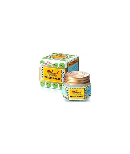 CARACTERÍSTICAS:
Tiger Balm es el autentico ungüento oríginal de uso externo para el alivio de los dolores.
PRESENTACIÓN:
Ta