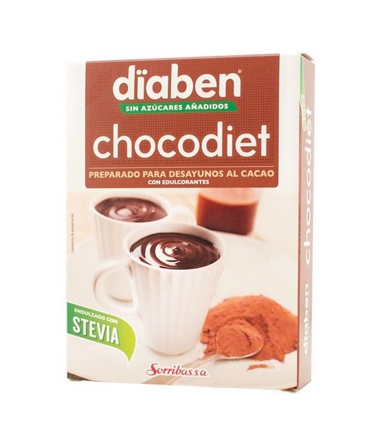 Chocodiet es un  preparado alimenticio al cacao para desayunos y meriendas que ha sido endulzado con el edulcorantes de origen 