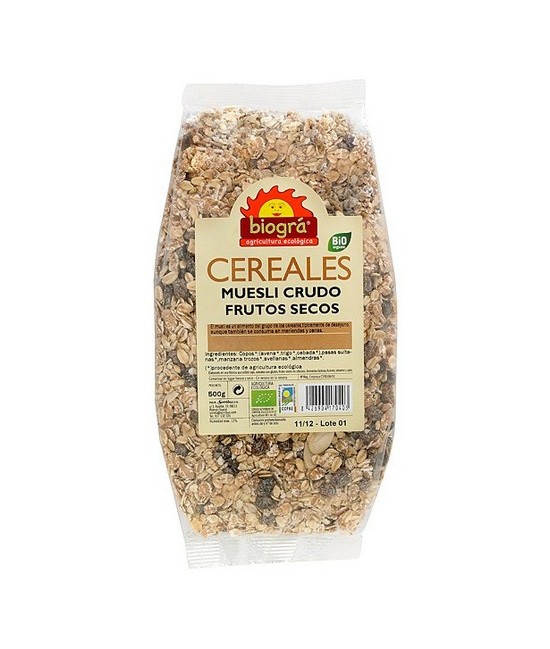 BIO.MUESLI CRUDO FRUTA.SECOS 500 Gr