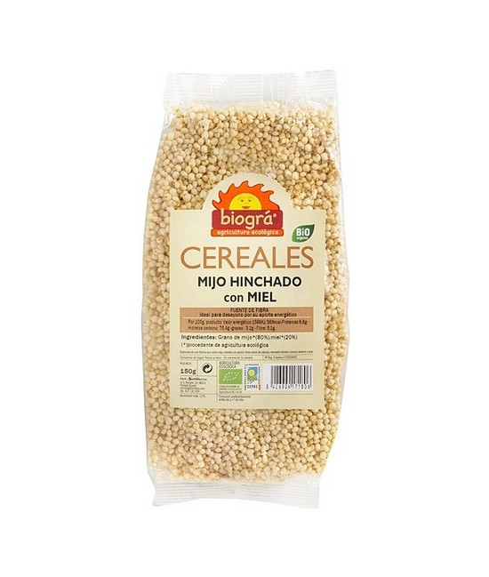 BIO.MIJO HINCHADO CON MIEL 150 gr