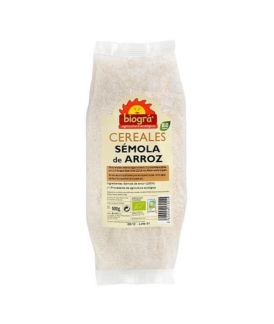 BIO.SEMOLA DE ARROZ 500 Gr.