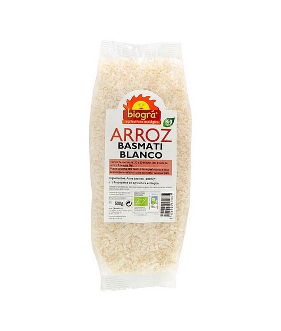 BIO.ARROZ BASMATI BLANCO 500 Gr.