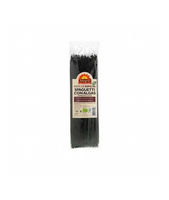 Spaguetti con algas (espirulina y fucus)

Pueden cocinarse hervidos, acompañados con mantequilla o con salsa de tomate, boloñ