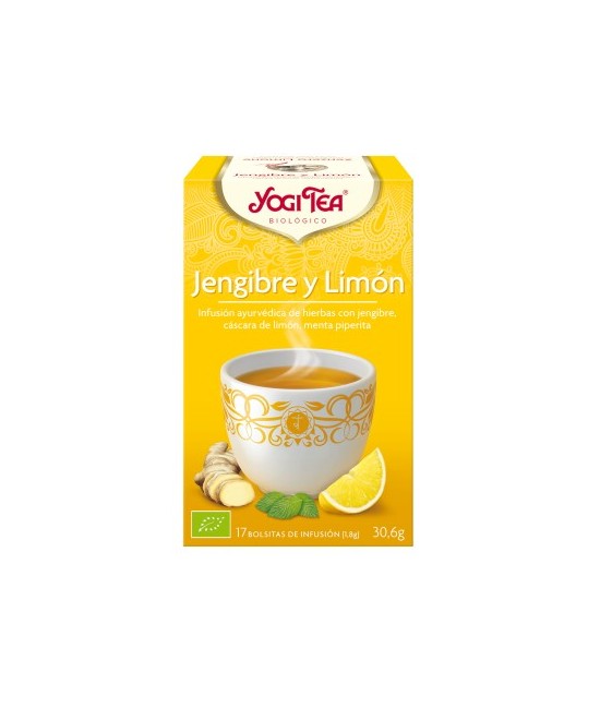 YG.YOGI TE JENGIBRE Y LIMON BIO 17 sobres