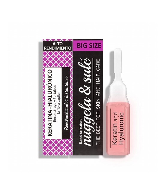 Keratina-Hialurónico Ampolla 10ml Nuggela & Sulé para 2 ó 3 aplicaciones
PARA HOMBRES Y MUJERES

Formula especial a base de 
