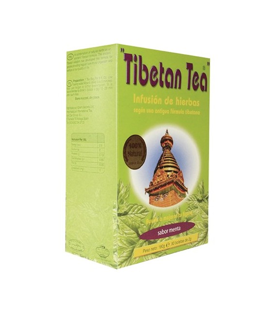 DESCRIPCIÓN DEL PRODUCTO
Tibetan Tea con Sabor a Menta Combinación de hierbas naturales, según una antigua fórmula tibetana. L