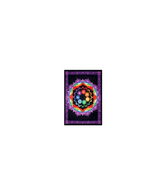  Tela Chakra Arcoiris
Medida: (132 x 193cm)