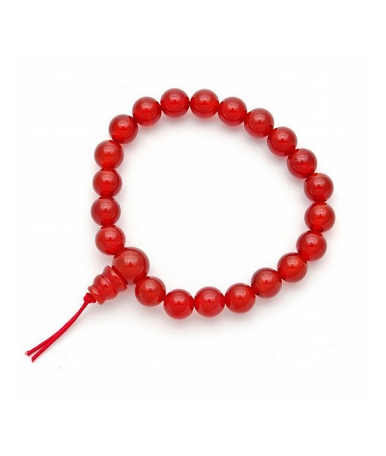 Pulsera de carneola en bolas de 8mm.
Presentada con cartón con el  nombre del mineral y su propiedad.
