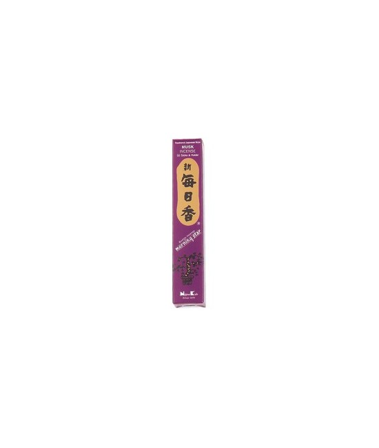 Cantidad : 50 barritas
Duración : 30 minutos
Fragancia : Almizcle
Musk, en castellano almizcle. Es un aroma animal que antes