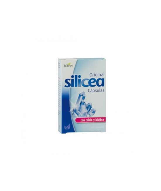 Composición por cápsula:
Calcio, Silicio y Biotina.
3 cápuslas aportan 405mg de Calcio (51% de CDR), 187mg de Biotina (375% C
